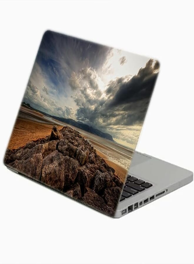 TAT Stains Liquid Texture Printed Laptop Sticker Multicolour-15.6 inch-3593